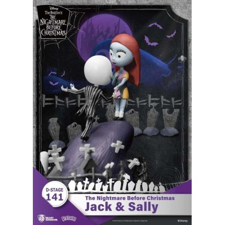 L'ETRANGE NOEL DE MONSIEUR JACK - Jack & Sally - Diorama D-Stage 15cm 