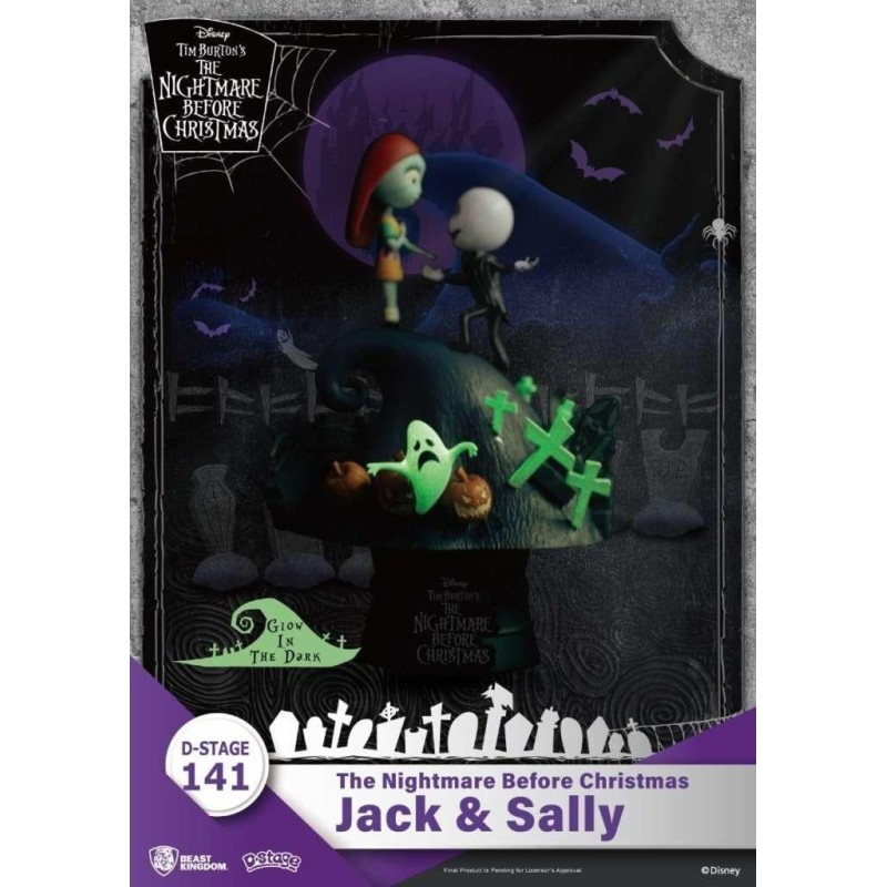 L'ETRANGE NOEL DE MONSIEUR JACK - Jack & Sally - Diorama D-Stage 15cm 