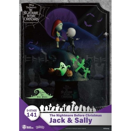 L'ETRANGE NOEL DE MONSIEUR JACK - Jack & Sally - Diorama D-Stage 15cm 