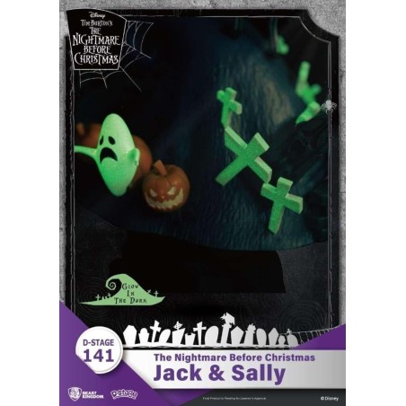 L'ETRANGE NOEL DE MONSIEUR JACK - Jack & Sally - Diorama D-Stage 15cm 