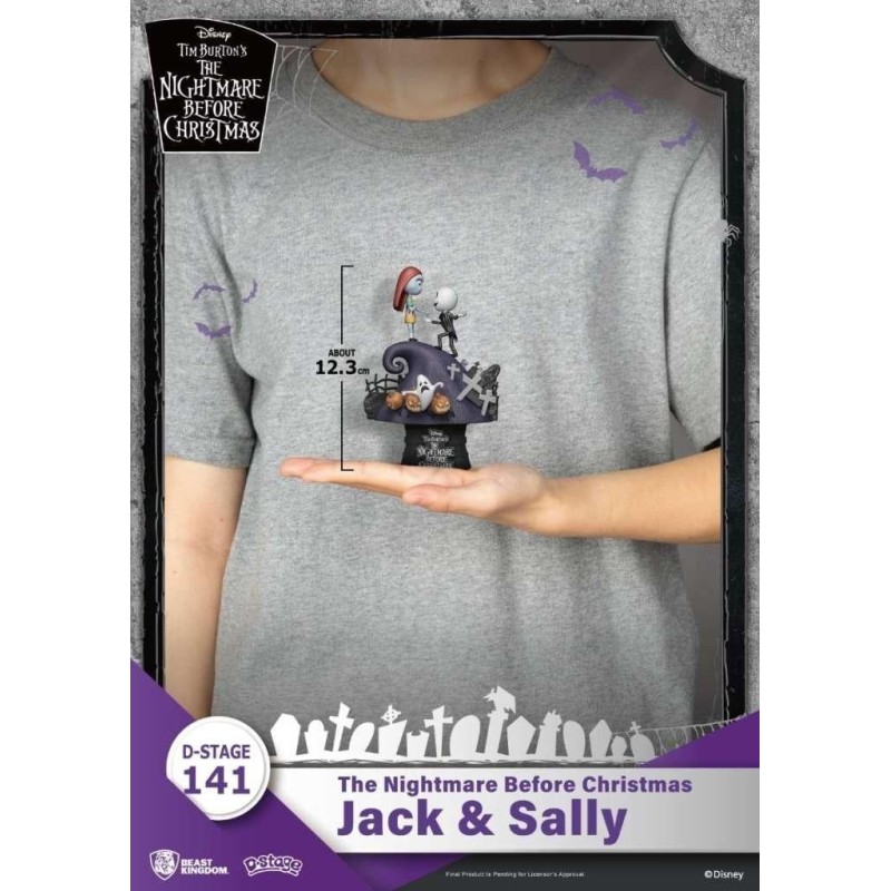 L'ETRANGE NOEL DE MONSIEUR JACK - Jack & Sally - Diorama D-Stage 15cm 