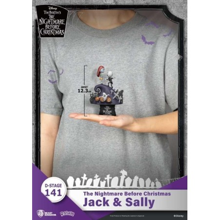 L'ETRANGE NOEL DE MONSIEUR JACK - Jack & Sally - Diorama D-Stage 15cm 