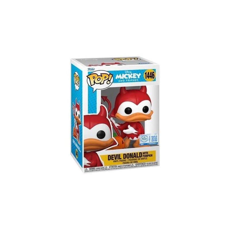 DISNEY - POP N° 1446 - Devil Donald with Chase (Black Light) 