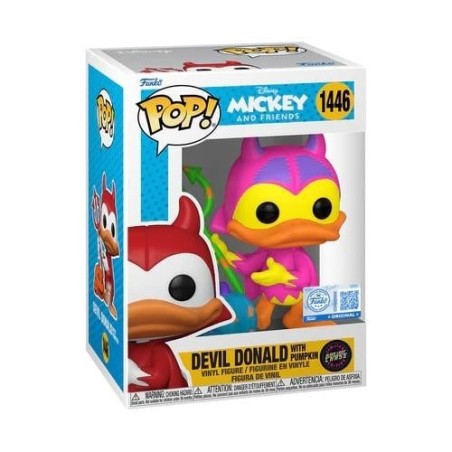 DISNEY - POP N° 1446 - Devil Donald with Chase (Black Light) 