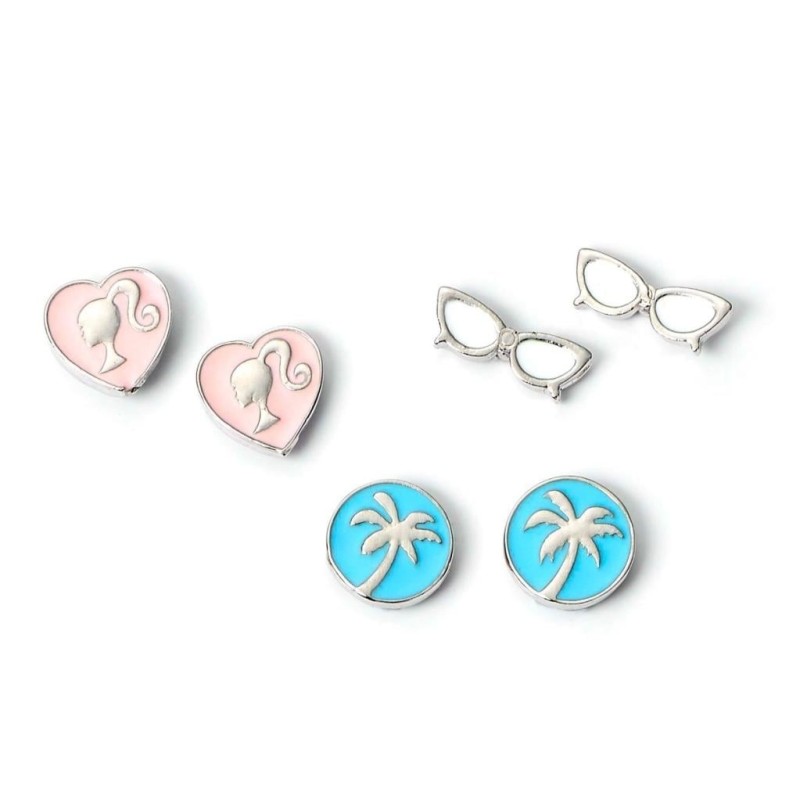 BARBIE - Set de 3 Paires de Boucles d'Oreilles 