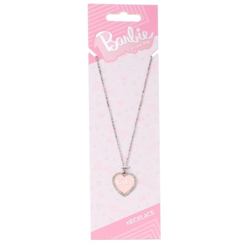 BARBIE - Collier Chaine - Coeur Rose 