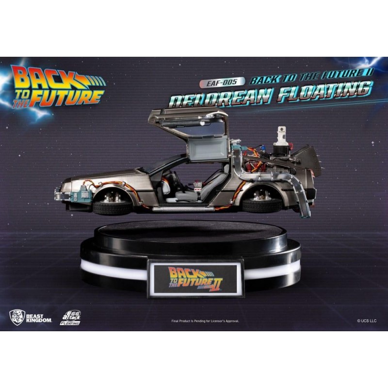 RETOUR VERS LE FUTUR - DeLorean II Flottant "Standard" -Statuette 20cm 