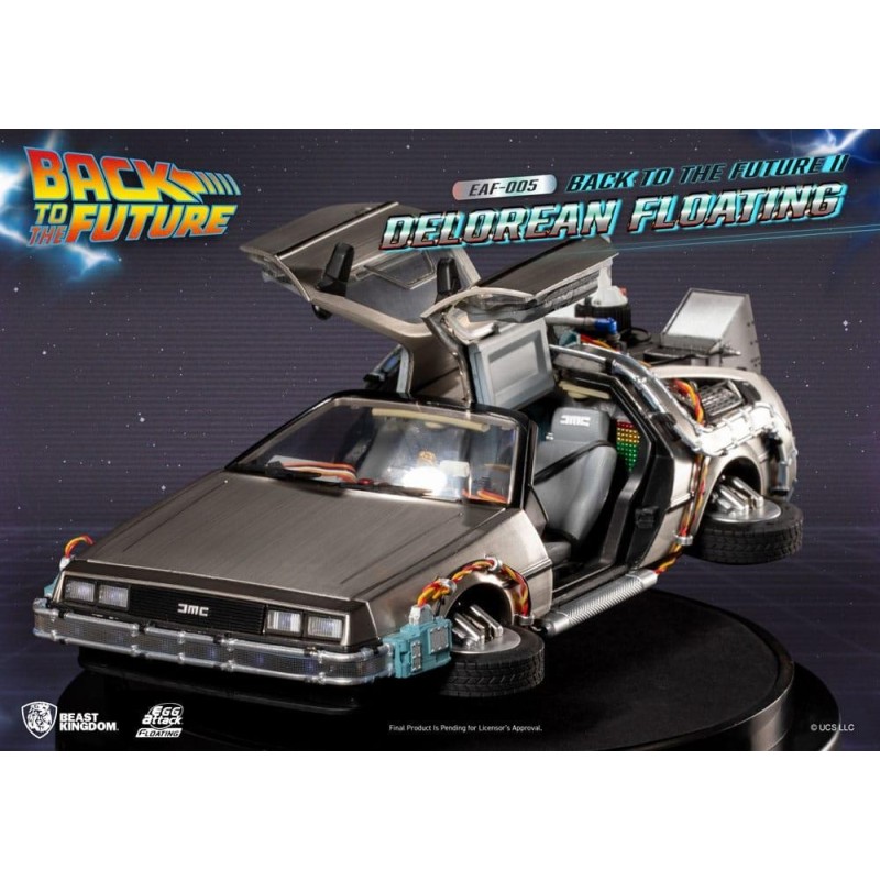 RETOUR VERS LE FUTUR - DeLorean II Flottant "Standard" -Statuette 20cm 
