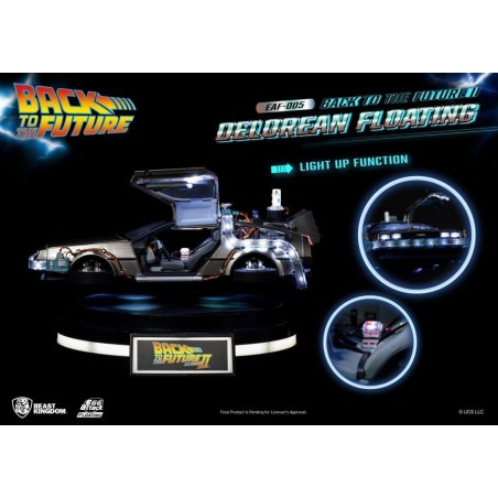 RETOUR VERS LE FUTUR - DeLorean II Flottant "Standard" -Statuette 20cm 