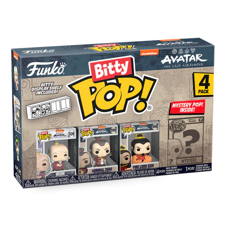 AVATAR LE DERNIER MAITRE DE L'AIR - Bitty Pop 4 Pack 2.5cm - Iroh 
