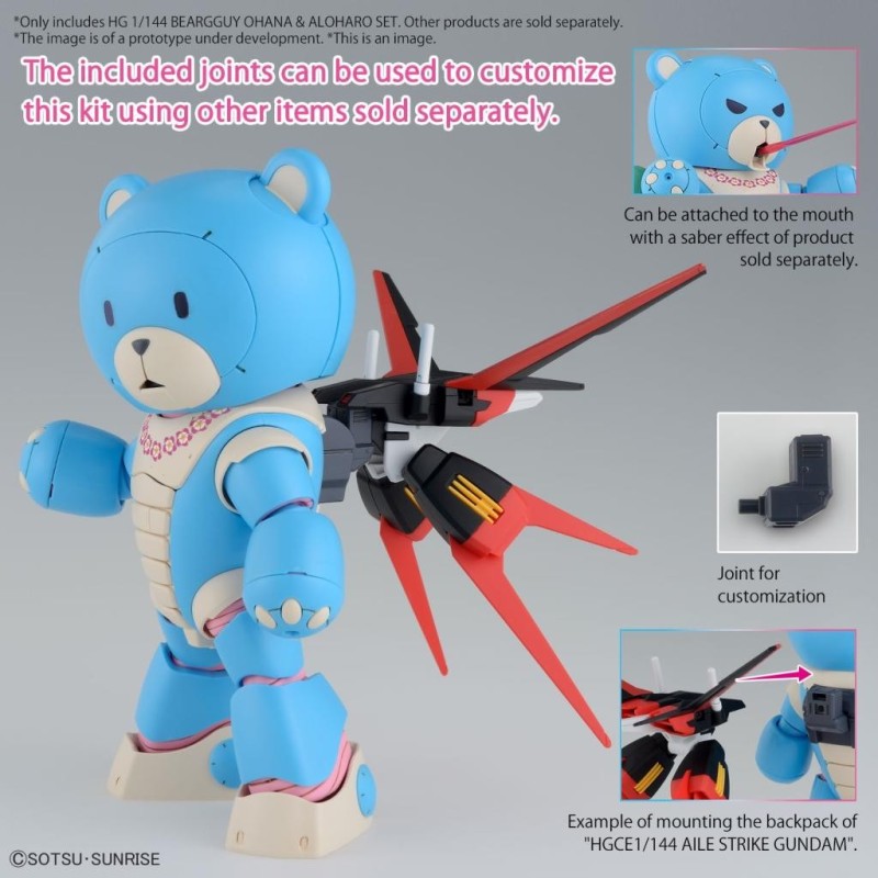 GUNDAM - HG 1/144 Beargguy Ohana & Aloharo Set - Model Kit 