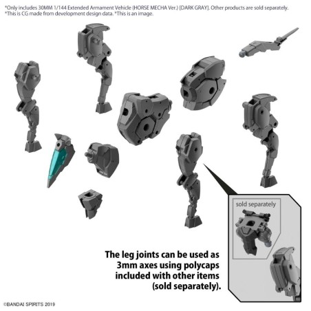 30MM - 1/144 Extended Armament Vehicule (Horse Mecha) Dark - Model Kit 