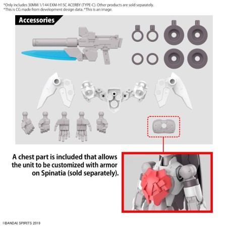 30MM - 1/144 EXM-H15C Acerby (Type-C) - Model Kit 