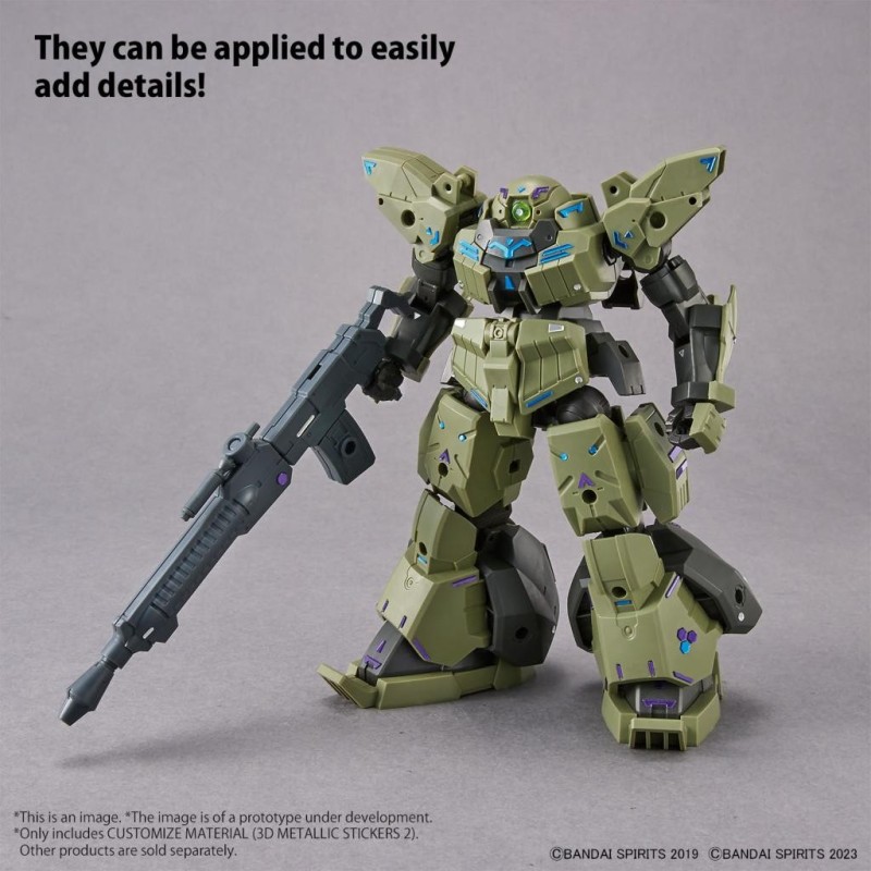30MM - Customize Material (3D Metallic Stickers 2) - Model Kit 