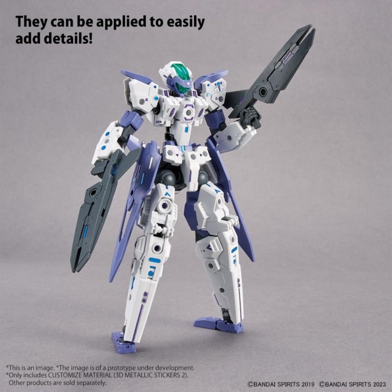 30MM - Customize Material (3D Metallic Stickers 2) - Model Kit 