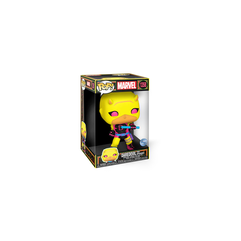 MARVEL - POP Jumbo N° 1358 - Daredevil (YLW/RD) (BLKLT) 
