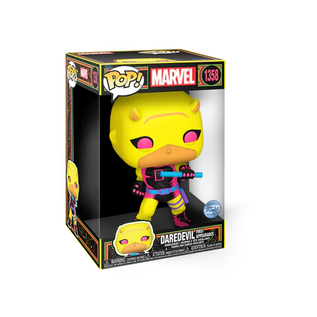 MARVEL - POP Jumbo N° 1358 - Daredevil (YLW/RD) (BLKLT) 