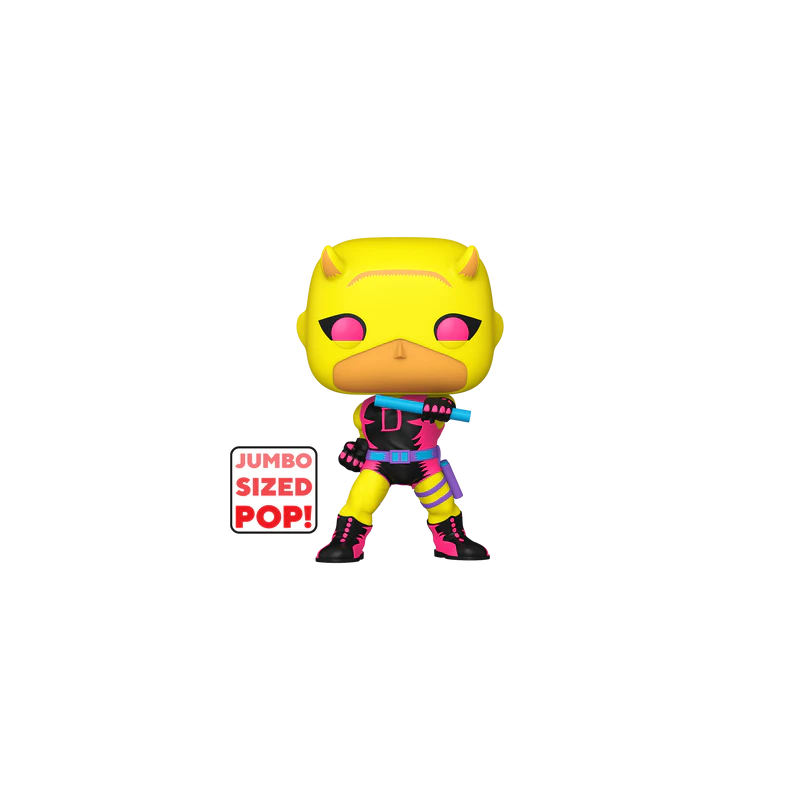 MARVEL - POP Jumbo N° 1358 - Daredevil (YLW/RD) (BLKLT) 