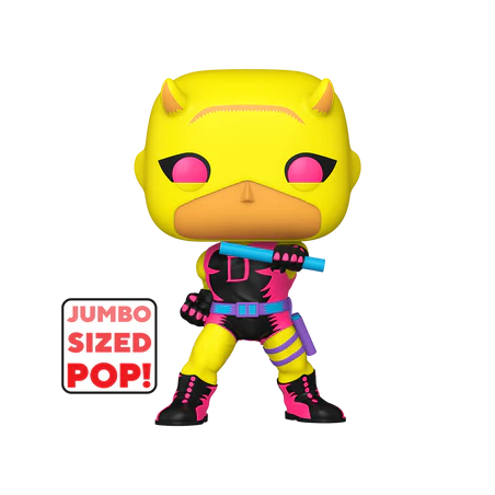 MARVEL - POP Jumbo N° 1358 - Daredevil (YLW/RD) (BLKLT) 