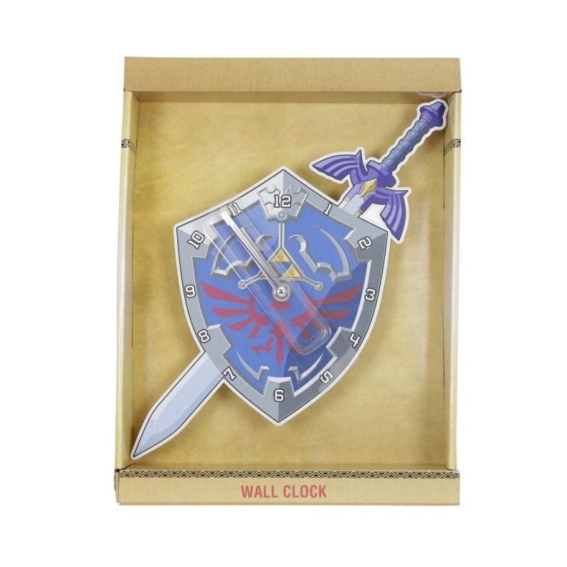 ZELDA - Shield & Sword - Horloge Murale Métal 