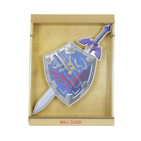 ZELDA - Shield & Sword - Horloge Murale Métal 