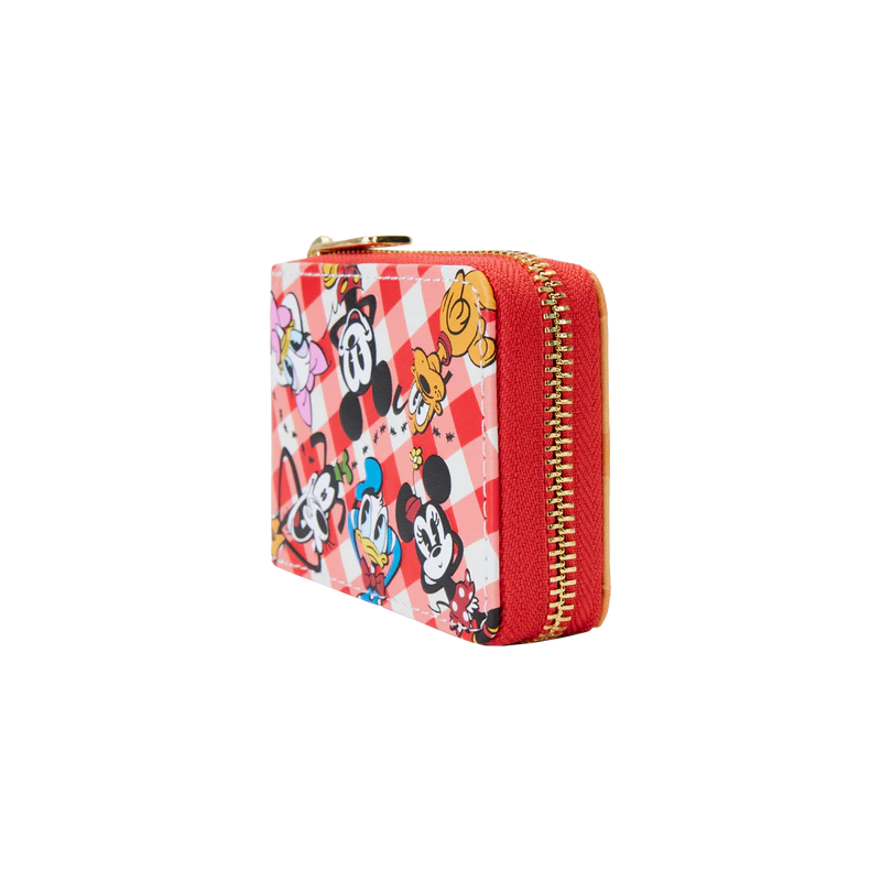 DISNEY - Mickey et Amis "Picnic" - Portefeuille LoungeFly 