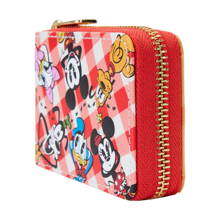 DISNEY - Mickey et Amis "Picnic" - Portefeuille LoungeFly 
