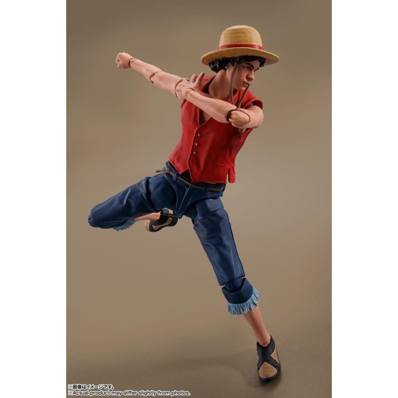 ONE PIECE NETFLIX - Monkey D.Luffy - Figurine S.H. Figuarts 14cm 