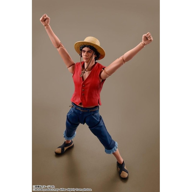 ONE PIECE NETFLIX - Monkey D.Luffy - Figurine S.H. Figuarts 14cm 