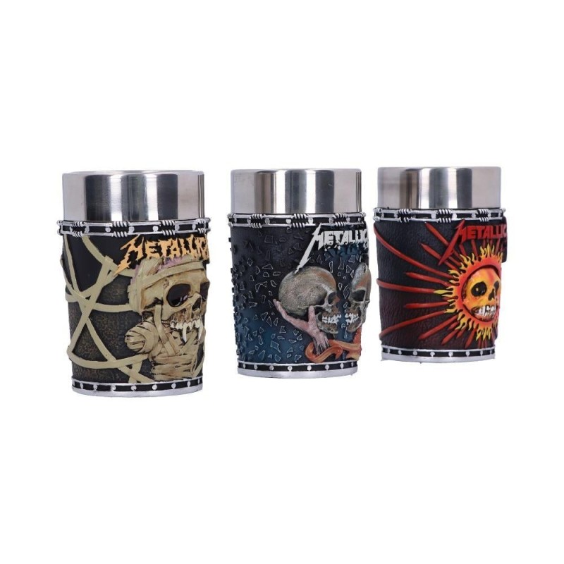 METALLICA - Pushead Art - Set de 3 verres à shots 8.5cm 