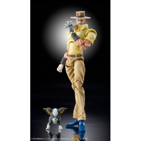 JOJO PART 3 - Joseph Joestar & Iggy - Fig. Super Action Chozokado 15cm 
