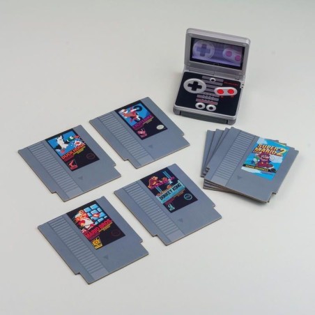 NINTENDO - NES - Cartouche - Lot de 8 Sous-Verres 