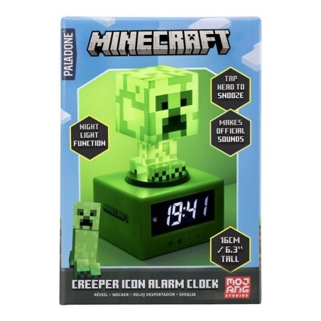 MINECRAFT - Creeper - Réveil 16cm 