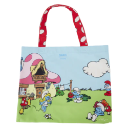 LES SCHTROUMPFS - Vie de Village - Canvas Tote Bag LoungeFly  2