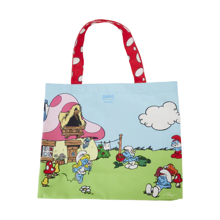LES SCHTROUMPFS - Vie de Village - Canvas Tote Bag LoungeFly 