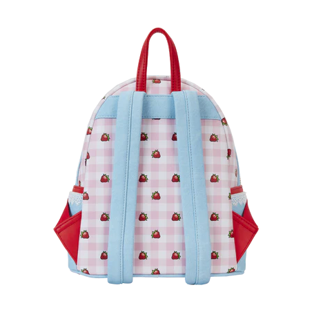CHARLOTTE AUX FRAISES - Denim - Mini Sac à Dos LoungeFly 