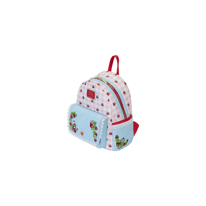 CHARLOTTE AUX FRAISES - Denim - Mini Sac à Dos LoungeFly 