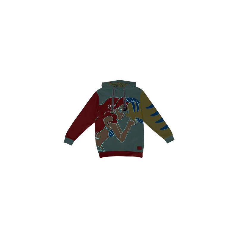 PETITE SIRENE 35 - Ariel et Polochon - Hoodie Unisex Loungefly (M) 