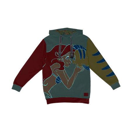 PETITE SIRENE 35 - Ariel et Polochon - Hoodie Unisex Loungefly (M) 