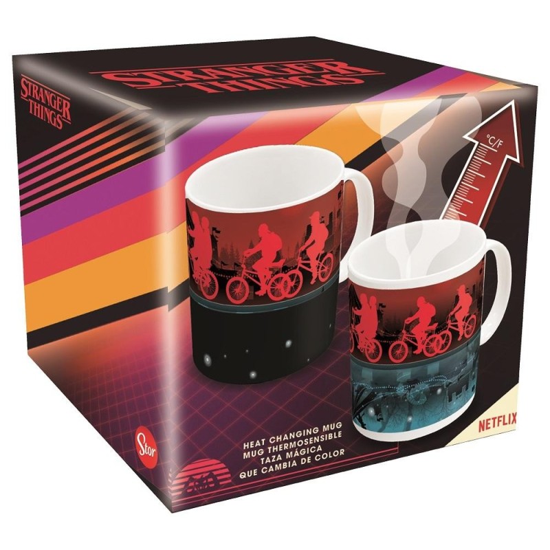 STRANGER THINGS - Vélos - Mug Thermoréactif - 325ml 