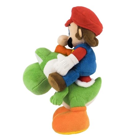 SUPER MARIO - Mario et Yoshi - Peluche 21cm 
