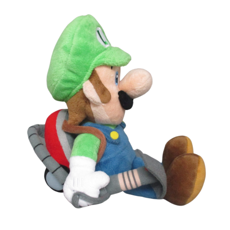 LUIGI'S MANSION - Luigi avec Poltergust - Peluche 25cm 