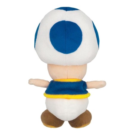 SUPER MARIO - Toad Bleu - Peluche 20cm 