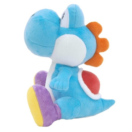 SUPER MARIO - Yoshi Bleu Ciel - Peluche 20cm 