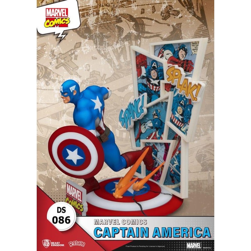 MARVEL - Captain America - Diorama D-Stage 16cm 