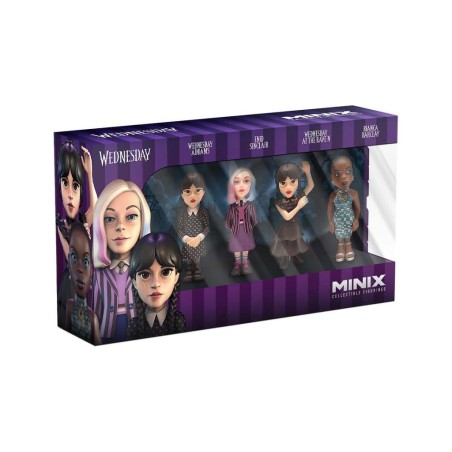 MERCREDI - Mercredi, Mercredi en robe, Enid, Bianca - 4 Fig. Minix 7cm 