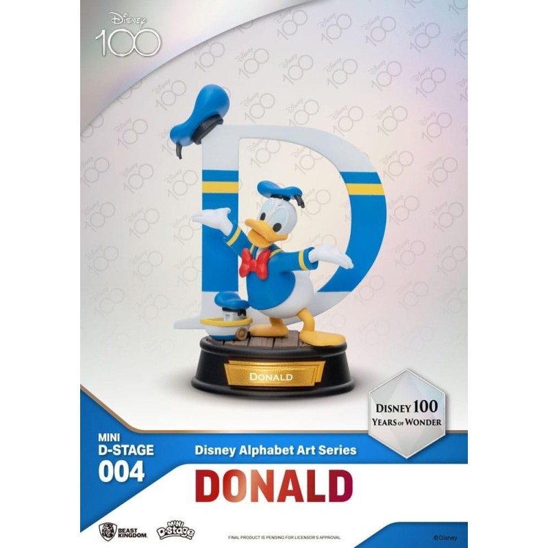 DISNEY 100TH - Disney Alphabet Art - Pack 6 Diorama Stage 10cm 