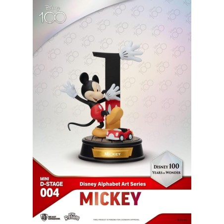DISNEY 100TH - Disney Alphabet Art - Pack 6 Diorama Stage 10cm 