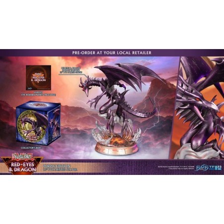 YU-GI-OH! - Dragon mauve aux yeux rouges - Statuette 33cm 