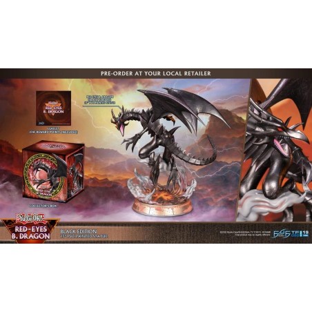 YU-GI-OH! - Dragon noir aux yeux rouges - Statuette 33cm 